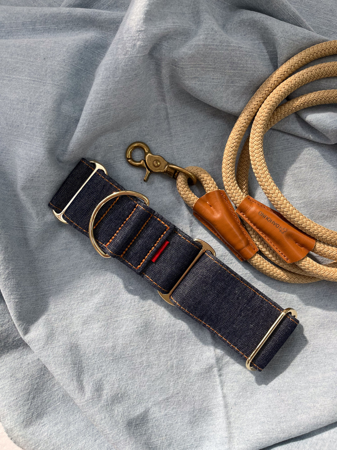 Wide Martingale Collar | Dark Indigo (Classic Denim)