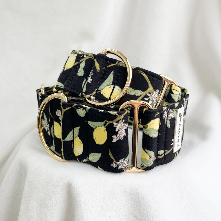 Wide Martingale Collar | Lemon Tree (Soft Cotton)