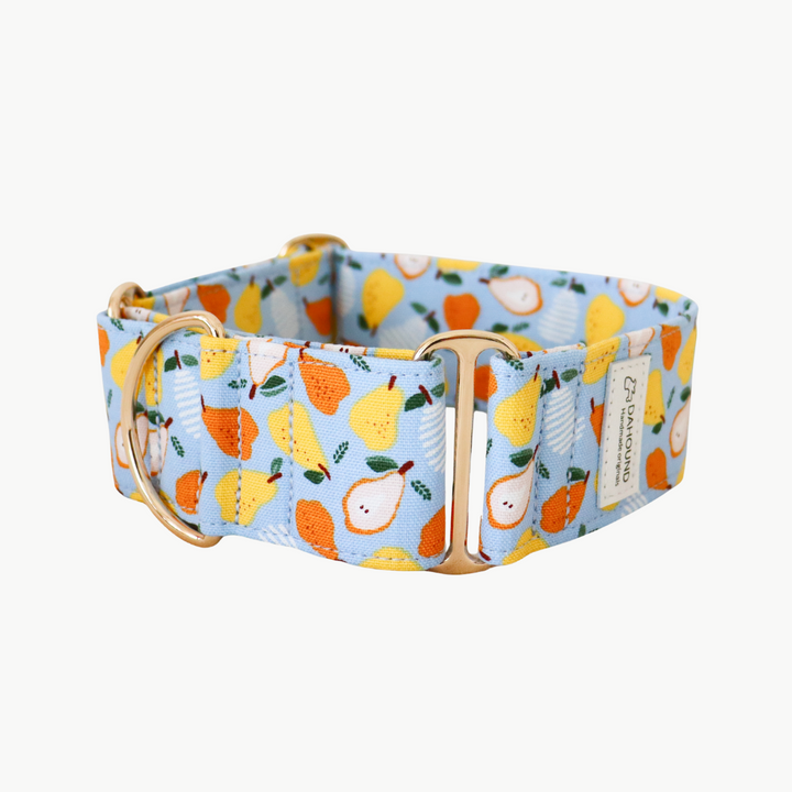 Wide Martingale Collar | Pear (Sturdy Oxford Cotton)