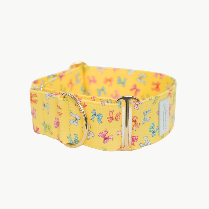 Dahound Yellow Mini Bows Martingale Collars Product Photo