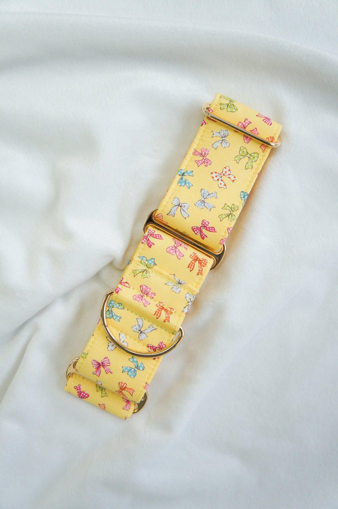 Dahound Yellow Mini Bows Martingale Collars Product Photo
