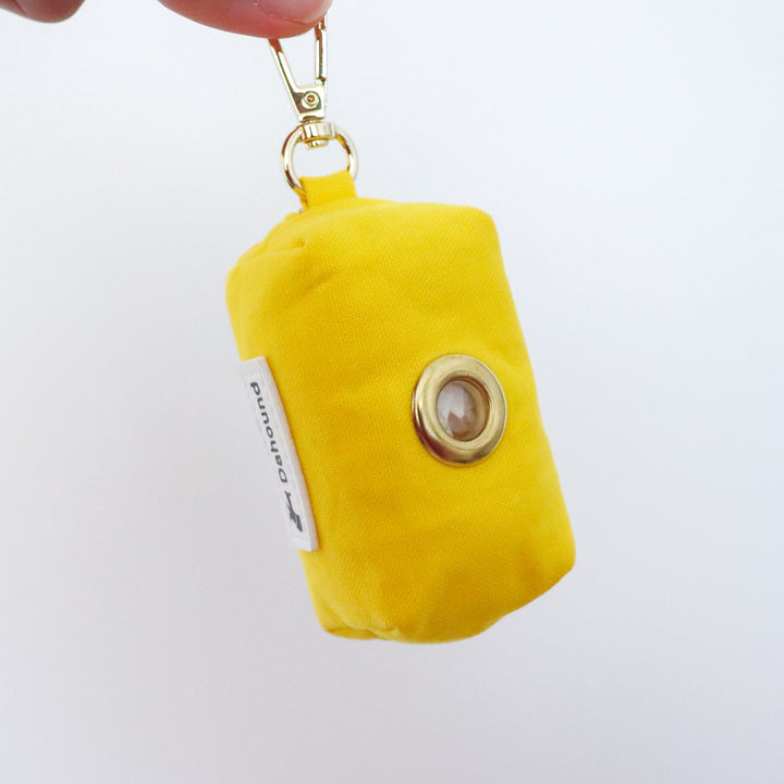 Fabric Dog Poop Bag Holder | Candy Yellow