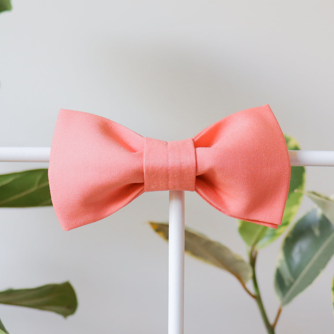 Oversized Dog Bow for Martingale Collars | Peach