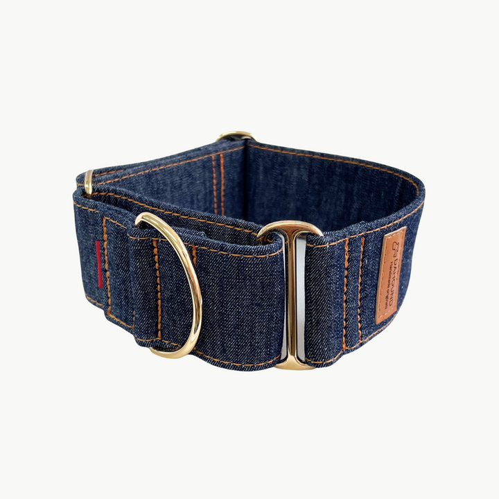 Wide Martingale Collar | Dark Indigo (Classic Denim)