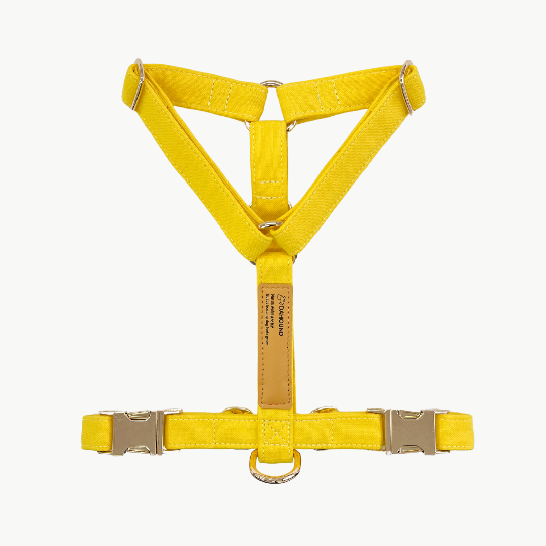 Signature Strap Style Dog H Harness | Candy Yellow