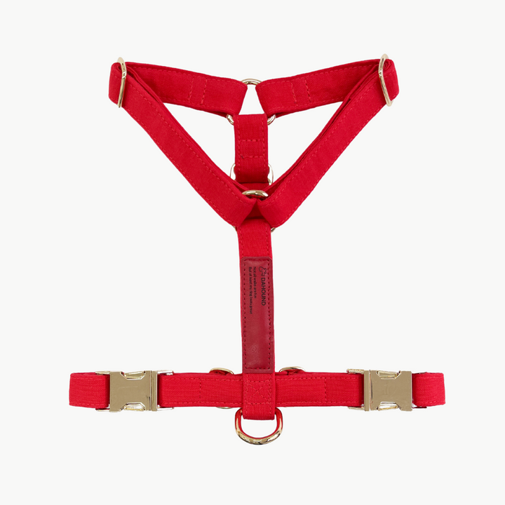 Signature Strap Style Dog H Harness | Red