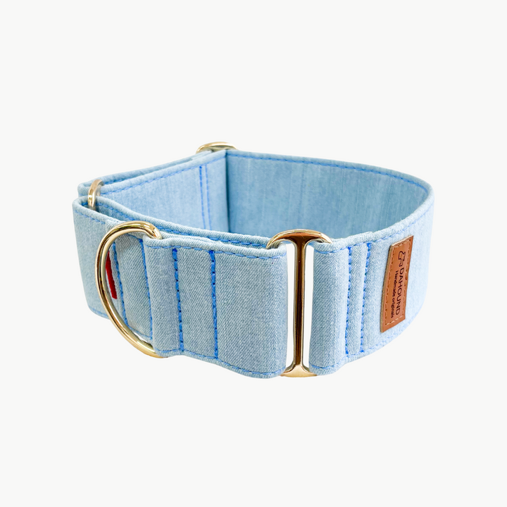 Wide Martingale Collar | Light Blue (Classic Denim)