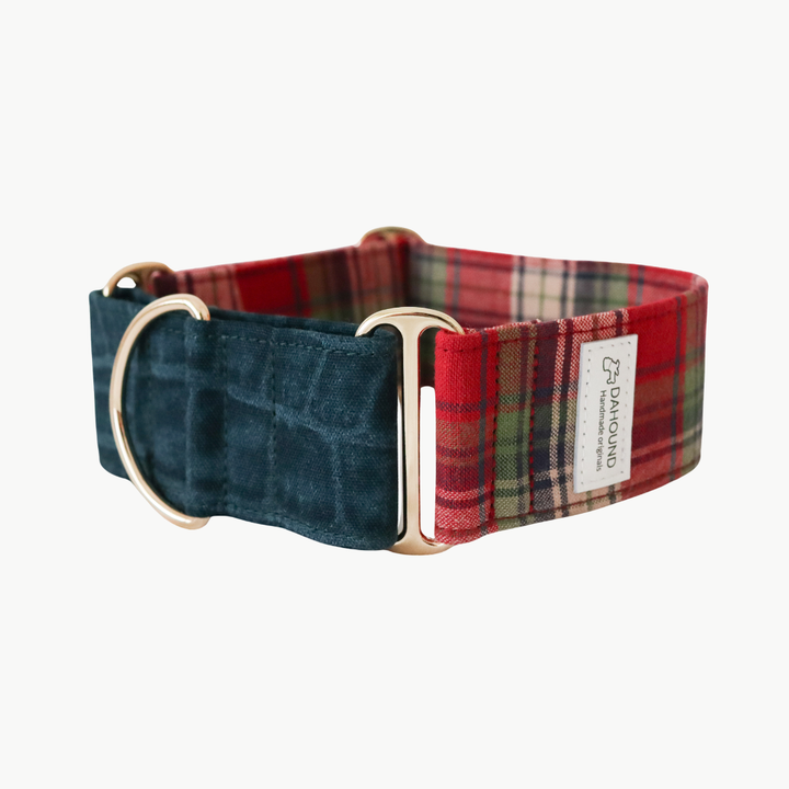 Wide Martingale Collar | Croc Plaid (Limited Edition)