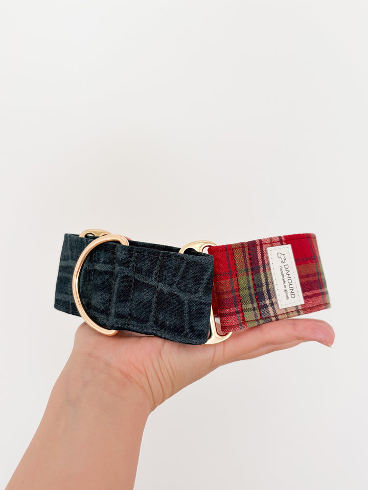 Wide Martingale Collar | Croc Plaid (Limited Edition)