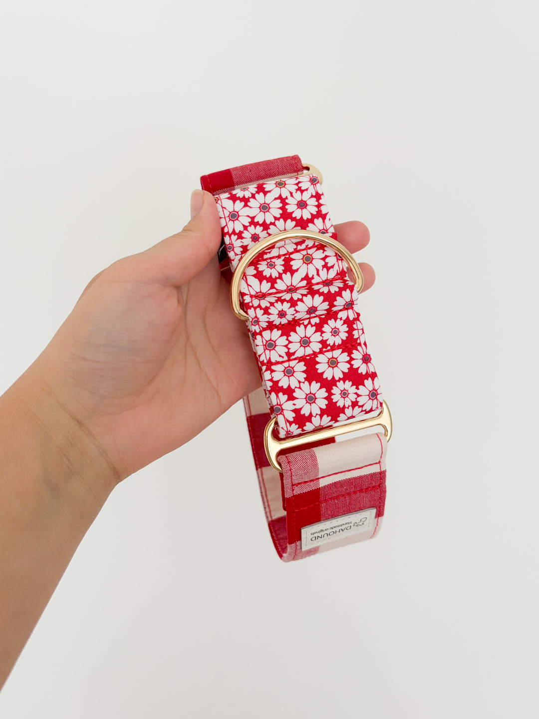 Wide Martingale Collar | Spring Plaid (Limited Edition)