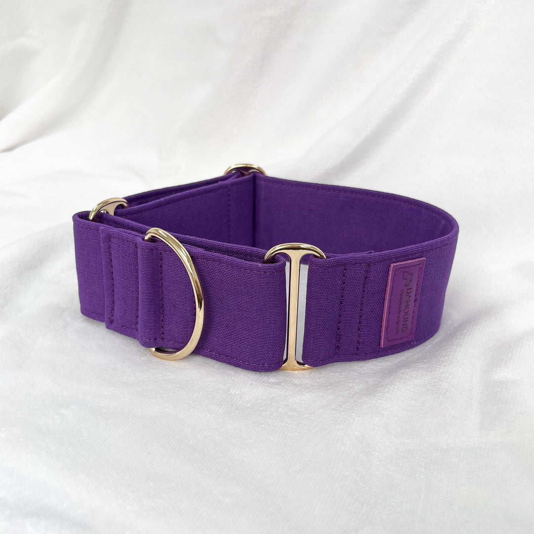 Purple Martingale Collar For Greyhounds, Whippets and Italian Greyhounds