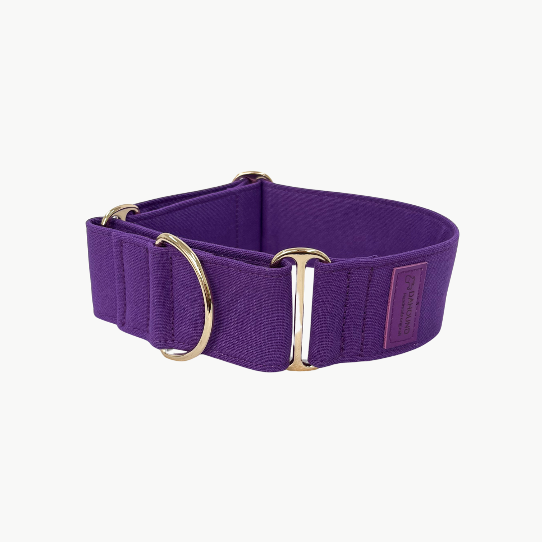 Purple Martingale Collar For Greyhounds, Whippets and Italian Greyhounds