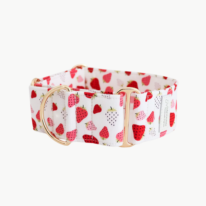 Dahound Crimson Strawberry and Cream Martingale Collars Product Photo 