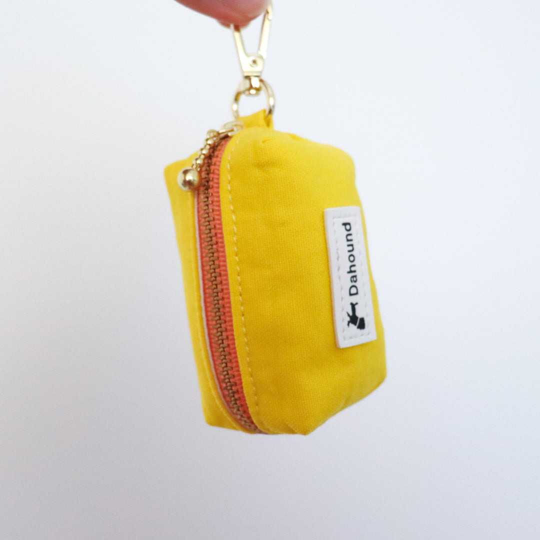 Fabric Dog Poop Bag Holder | Candy Yellow