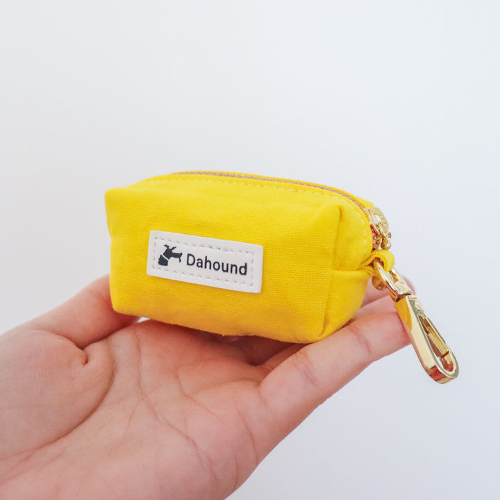 Fabric Dog Poop Bag Holder | Candy Yellow
